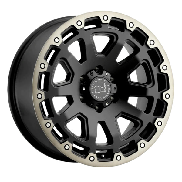 Black Rhino Wheels RAZORBACK Matte Black With Machined Dark Tint Lip 20X12 -44 ET 5X127 71.5MM