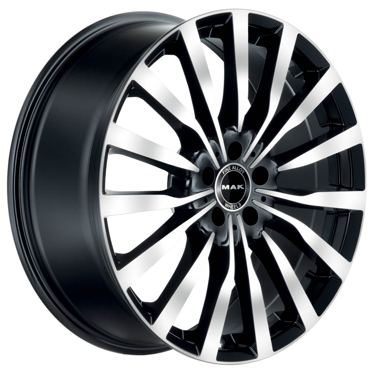 MAK Wheels KRONE Black Mirror 18x8 41 ET 5x130 84.1MM
