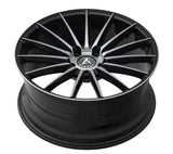 Armed Wheels RIVAL GLOSS BLACK MACHINED  STREET) 19X8.5 5X108/5X110/5X120 32 Offset 74.1mm Center Bore