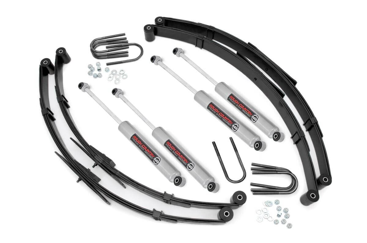 Rough Country 4 Inch Lift Kit - Toyota Land Cruiser FJ40 4WD 1964-1980 - 73530